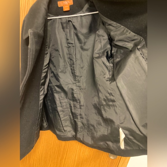Women’s Joe Fresh black wool/poly pea coat - Picture 5 of 5